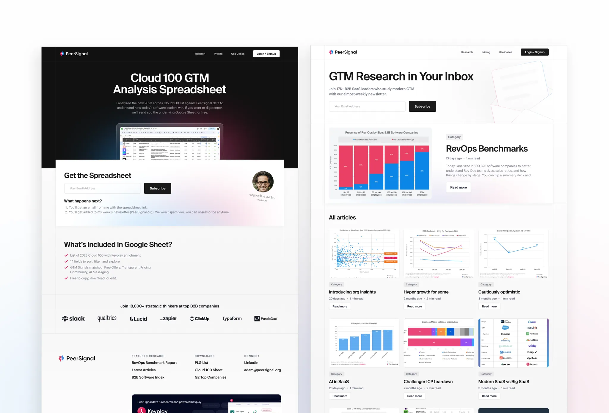 PeerSignal — project screenshot