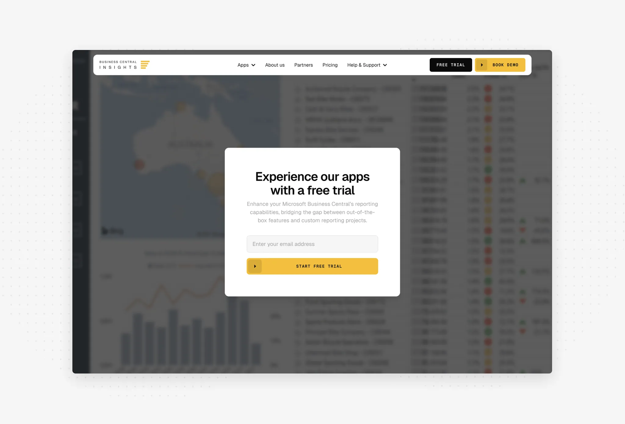 Business Central Insights — project screenshot