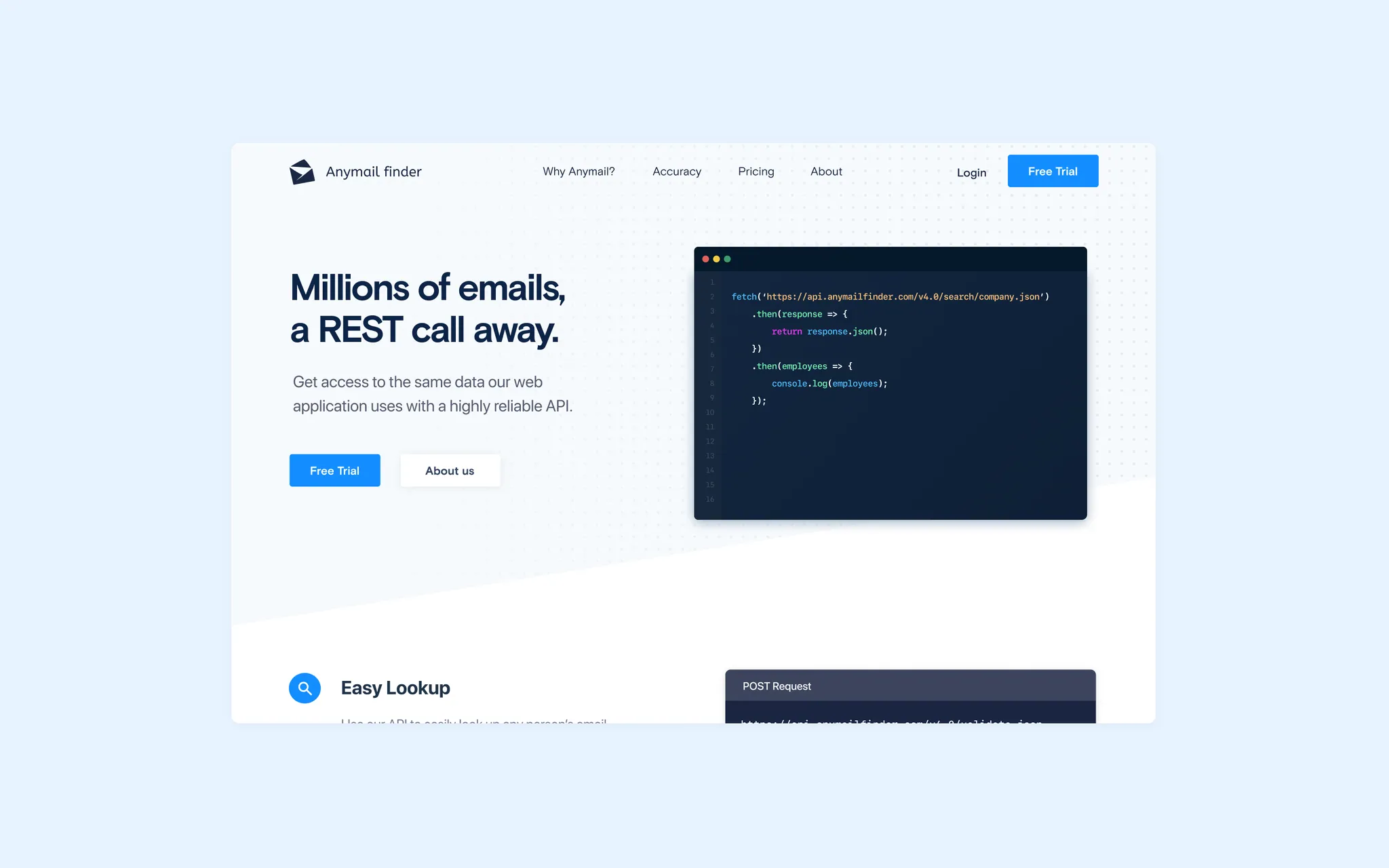 Anymail Finder — project screenshot
