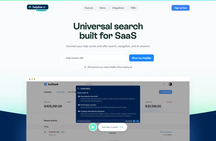 HelpBar — project screenshot