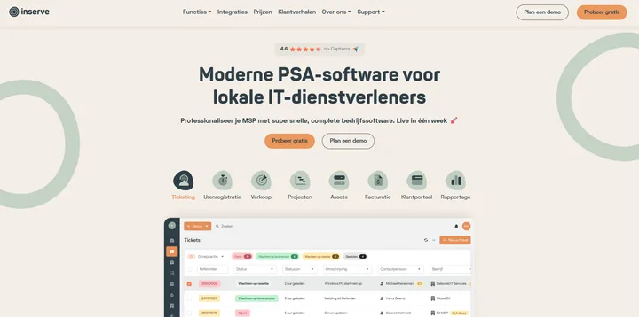 Inserve — project screenshot